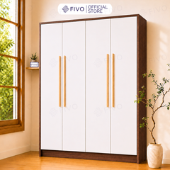 Tủ Đựng Quần Áo Gỗ Cao Cấp Đa Năng FC01 FIVO, Dày 17MM Với Độ Sâu 60cm, Freeship + Free lắp đặt, Trả Góp 0%