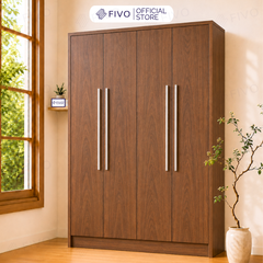 Tủ Đựng Quần Áo Gỗ Cao Cấp Đa Năng FC01 FIVO, Dày 17MM Với Độ Sâu 60cm, Freeship + Free lắp đặt, Trả Góp 0%