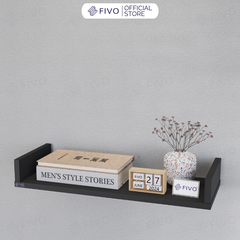 Kệ Sách Gỗ Chữ U FB43 FIVO Treo Tường & Để Bàn, Đa Dạng Màu Sắc