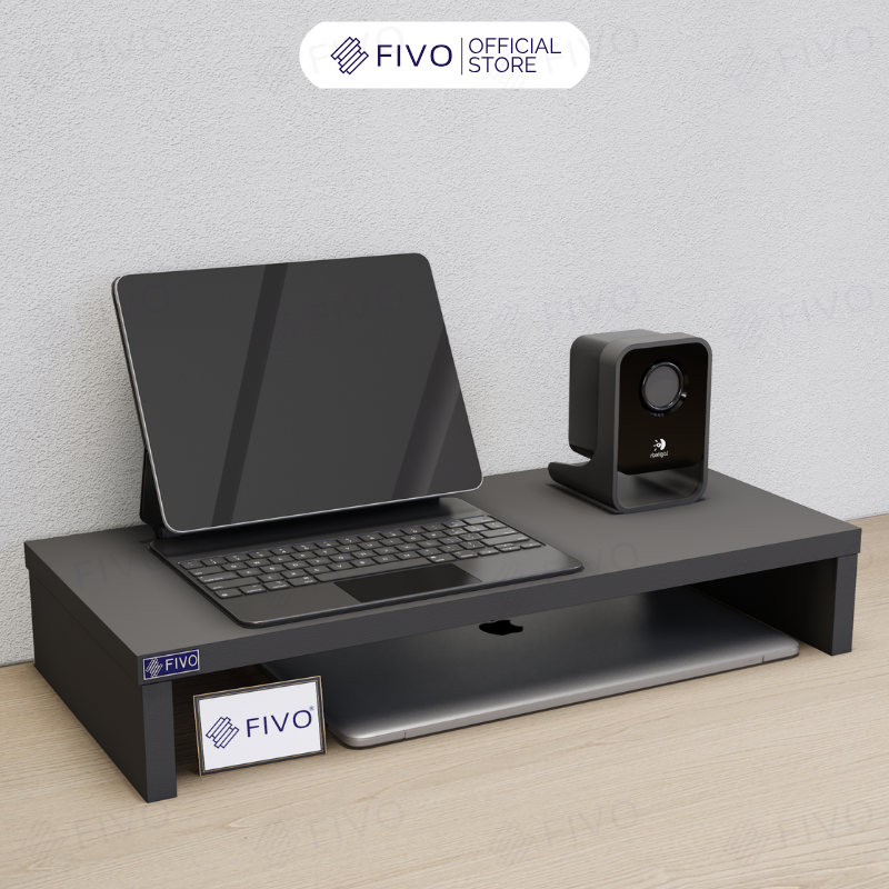 Kệ Máy Tính Để Bàn FIVO FB25 Gỗ Dày Chống Ẩm, Chống Võng Kệ, Bảo Vệ Đốt Sống Cổ