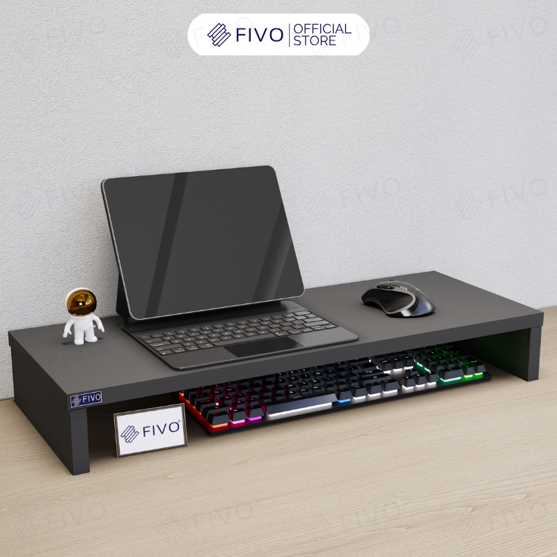 Kệ Máy Tính Để Bàn FIVO FB25 Gỗ Dày Chống Ẩm, Chống Võng Kệ, Bảo Vệ Đốt Sống Cổ