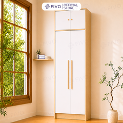 Tủ Đựng Quần Áo Gỗ Cao Cấp Đa Năng FC01 FIVO, Dày 17MM Với Độ Sâu 60cm, Freeship + Free lắp đặt, Trả Góp 0%