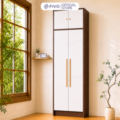 Tủ Đựng Quần Áo Gỗ Cao Cấp Đa Năng FC01 FIVO, Dày 17MM Với Độ Sâu 60cm, Freeship + Free lắp đặt, Trả Góp 0%