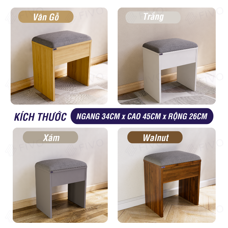 Bộ Bàn Ghế Làm Việc Kết Hợp Kệ Sách FD03 FIVO Tích Hợp Xoay Chiều 2in1, Ngăn Kệ Rộng Rãi, Dễ Dàng Lắp Ráp
