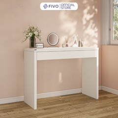 Bàn Trang Điểm Gỗ MDF Cao Cấp Có Ngăn Kéo FV41 FIVO, Kết Hợp Làm Bàn Nail Bàn Làm Việc, Gỗ Dày 34MM, Ray Trượt Mượt Mà