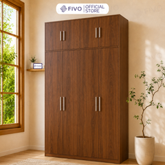 Tủ Đựng Quần Áo Gỗ Cao Cấp Đa Năng FC01 FIVO, Dày 17MM Với Độ Sâu 60cm, Freeship + Free lắp đặt, Trả Góp 0%