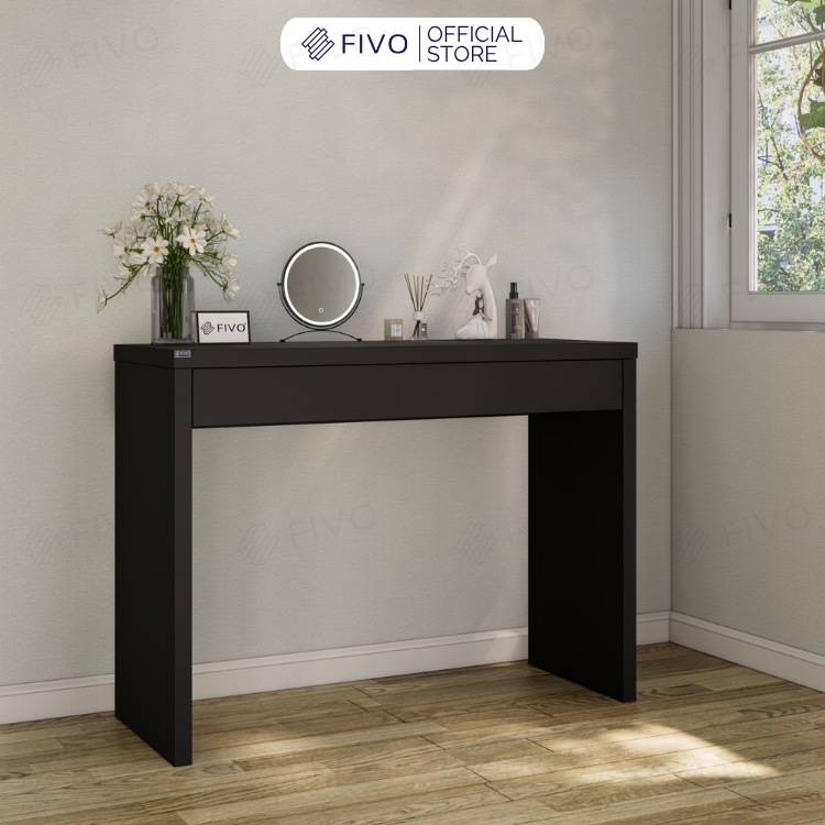Bàn Trang Điểm Gỗ MDF Cao Cấp Có Ngăn Kéo FV41 FIVO, Kết Hợp Làm Bàn Nail Bàn Làm Việc, Gỗ Dày 34MM, Ray Trượt Mượt Mà