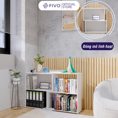 Kệ Sách Gỗ Cho Bé FB71 FIVO, Đóng Mở Linh Hoạt, Đa Dạng Màu Sắc