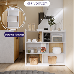 Kệ Sách Gỗ Cho Bé FB71 FIVO, Đóng Mở Linh Hoạt, Đa Dạng Màu Sắc