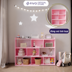 Kệ Sách Gỗ Cho Bé FB71 FIVO, Đóng Mở Linh Hoạt, Đa Dạng Màu Sắc