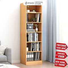 Kệ Sách Gỗ Để Sàn FB70 FIVO, Tấm Lưng Dày, Đa Dạng Màu Sắc, Dễ Dàng Lắp Ráp