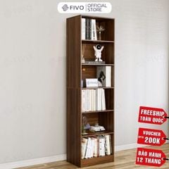Kệ Sách Gỗ Để Sàn FB70 FIVO, Tấm Lưng Dày, Đa Dạng Màu Sắc, Dễ Dàng Lắp Ráp