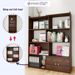 Kệ Sách Gỗ Cho Bé FB71 FIVO, Đóng Mở Linh Hoạt, Đa Dạng Màu Sắc