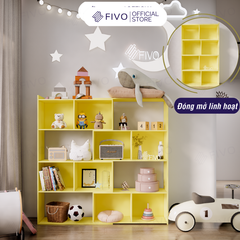 Kệ Sách Gỗ Cho Bé FB71 FIVO, Đóng Mở Linh Hoạt, Đa Dạng Màu Sắc