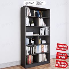 Kệ Sách Gỗ Để Sàn FB70 FIVO, Tấm Lưng Dày, Đa Dạng Màu Sắc, Dễ Dàng Lắp Ráp