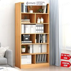 Kệ Sách Gỗ Để Sàn FB70 FIVO, Tấm Lưng Dày, Đa Dạng Màu Sắc, Dễ Dàng Lắp Ráp