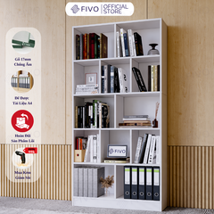 Kệ Sách Gỗ 5 Tầng FB73 FIVO, Kèm Tấm Lưng Chắc Chắn, Đa Dạng Màu Sắc