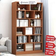 Kệ Sách Gỗ Để Sàn FB70 FIVO, Tấm Lưng Dày, Đa Dạng Màu Sắc, Dễ Dàng Lắp Ráp