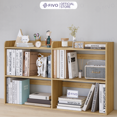 Kệ Sách Gỗ Để Bàn FB22 FIVO Màu Gỗ, Trắng, Hồng, Vàng, Walnut Tối Ưu Không Gian Bàn Học