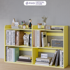 Kệ Sách Gỗ Để Bàn FB22 FIVO Màu Gỗ, Trắng, Hồng, Vàng, Walnut Tối Ưu Không Gian Bàn Học