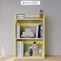 Kệ Sách Gỗ Để Bàn FB22 FIVO Màu Gỗ, Trắng, Hồng, Vàng, Walnut Tối Ưu Không Gian Bàn Học