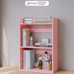 Kệ Sách Gỗ Để Bàn FB22 FIVO Màu Gỗ, Trắng, Hồng, Vàng, Walnut Tối Ưu Không Gian Bàn Học
