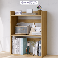 Kệ Sách Gỗ Để Bàn FB22 FIVO Màu Gỗ, Trắng, Hồng, Vàng, Walnut Tối Ưu Không Gian Bàn Học