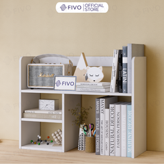 Kệ Sách Để Bàn Học FB21 FIVO Cao Cấp Màu Gỗ, Trắng, Xám và Walnut, Hộc Tủ Rộng Rãi, Đa Dạng Mẫu Mã, Màu Sắc
