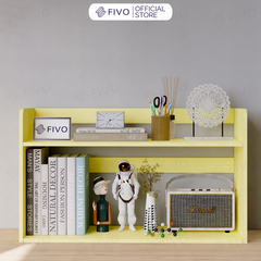 Kệ Sách Gỗ Để Bàn FB22 FIVO Màu Gỗ, Trắng, Hồng, Vàng, Walnut Tối Ưu Không Gian Bàn Học