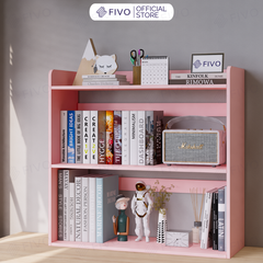 Kệ Sách Gỗ Để Bàn FB22 FIVO Màu Gỗ, Trắng, Hồng, Vàng, Walnut Tối Ưu Không Gian Bàn Học