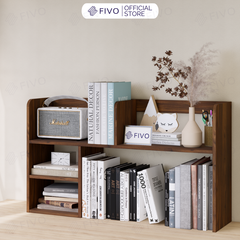 Kệ Sách Để Bàn Học FB21 FIVO Cao Cấp Màu Gỗ, Trắng, Xám và Walnut, Hộc Tủ Rộng Rãi, Đa Dạng Mẫu Mã, Màu Sắc