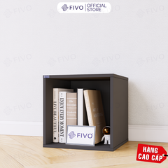 Kệ Sách Gỗ Tổ Ong FB02 FIVO, Tấm Lưng Dày Dặn, Hộc Tủ Rộng Rãi, Ô Tách Rời, Decor Linh Động, Lắp Ráp Dễ Dàng
