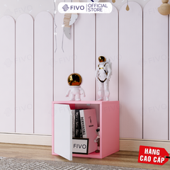 Kệ Sách Gỗ Tổ Ong FB02 FIVO, Tấm Lưng Dày Dặn, Hộc Tủ Rộng Rãi, Ô Tách Rời, Decor Linh Động, Lắp Ráp Dễ Dàng