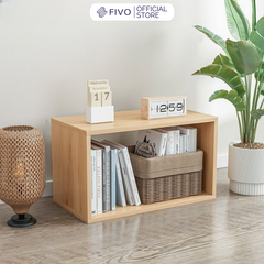 Kệ Sách Gỗ Tổ Ong FB03 FIVO, Tấm Lưng Chắc Chắn, Hộc Tủ Rộng Rãi, Decor Linh Hoạt, Đa Dạng Màu Sắc