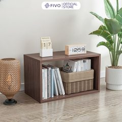 Kệ Sách Gỗ Tổ Ong FB03 FIVO, Tấm Lưng Chắc Chắn, Hộc Tủ Rộng Rãi, Decor Linh Hoạt, Đa Dạng Màu Sắc