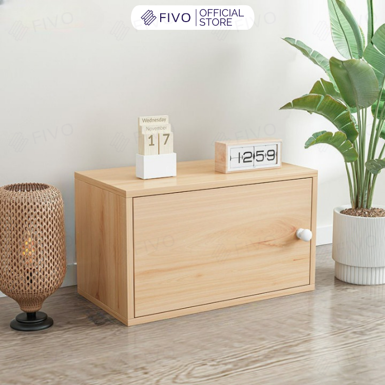 Kệ Sách Gỗ Tổ Ong FB03 FIVO, Tấm Lưng Chắc Chắn, Hộc Tủ Rộng Rãi, Decor Linh Hoạt, Đa Dạng Màu Sắc