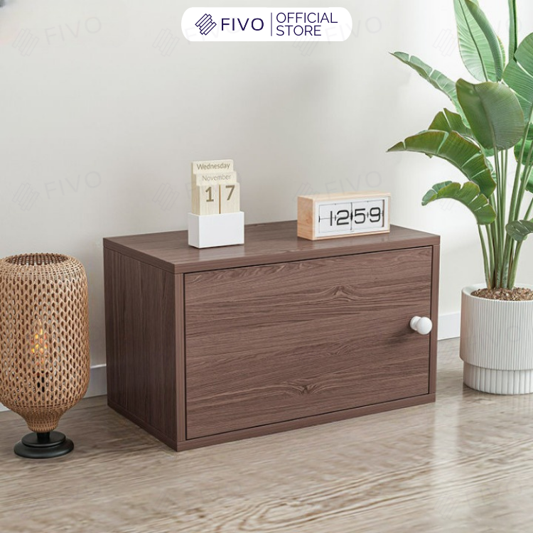 Kệ Sách Gỗ Tổ Ong FB03 FIVO, Tấm Lưng Chắc Chắn, Hộc Tủ Rộng Rãi, Decor Linh Hoạt, Đa Dạng Màu Sắc