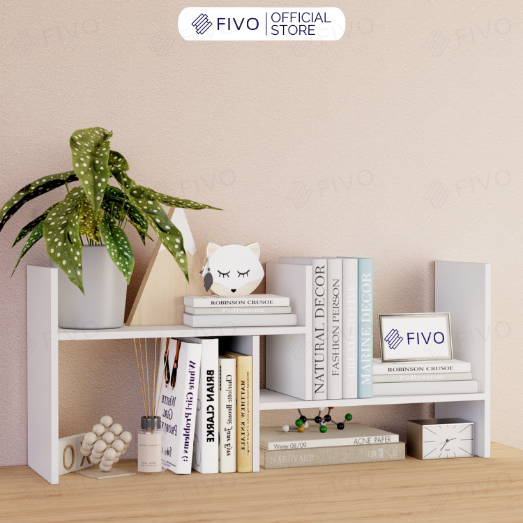 Kệ Sách Để Bàn FB24 FIVO, 1 Bộ Khung, 8 Kiểu Lắp Ráp, Đa Dạng Màu Sắc