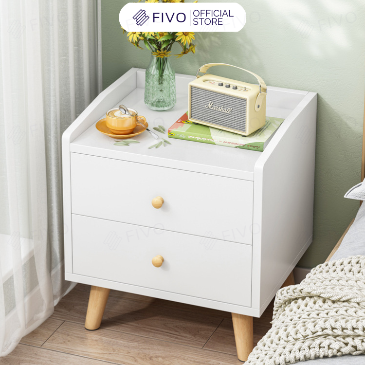 Tủ Đầu Giường Gỗ FT20 FIVO, Nhỏ Gọn, Phong Cách Châu Âu