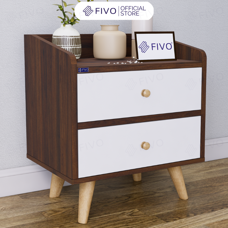 Tủ Đầu Giường Gỗ FT20 FIVO, Nhỏ Gọn, Phong Cách Châu Âu