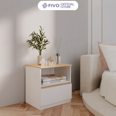 Tủ Đầu Giường Gỗ FT19 FIVO, Thiết Kế Hiện Đại, Đa Dạng Tùy Chọn, Dễ Dàng Lắp Ráp