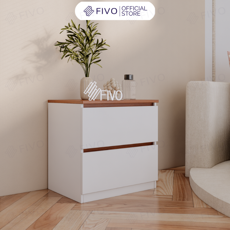 Tủ Đầu Giường Gỗ FT19 FIVO, Thiết Kế Hiện Đại, Đa Dạng Tùy Chọn, Dễ Dàng Lắp Ráp