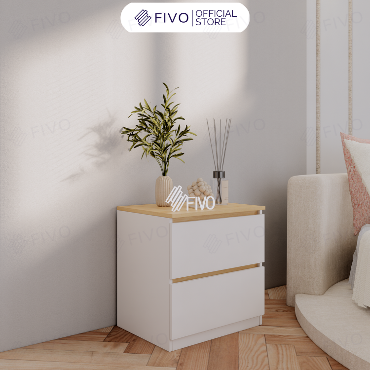 Tủ Đầu Giường Gỗ FT19 FIVO, Thiết Kế Hiện Đại, Đa Dạng Tùy Chọn, Dễ Dàng Lắp Ráp