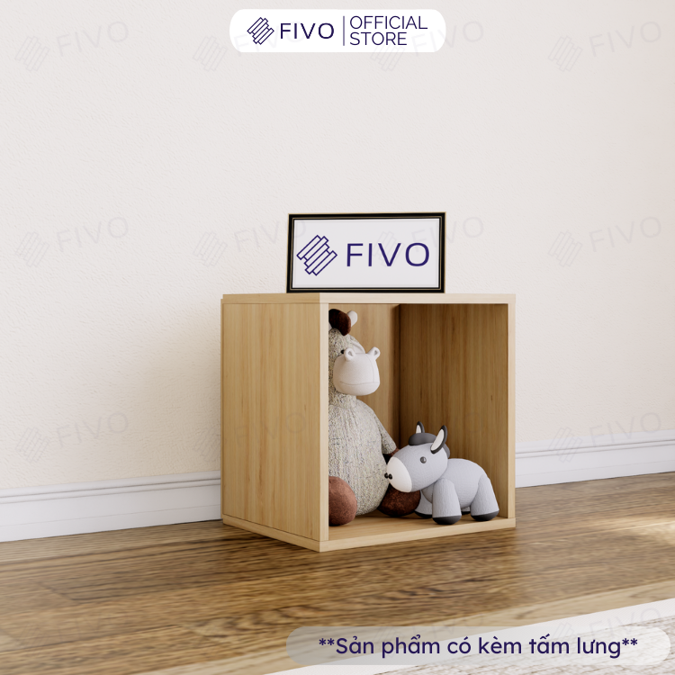 Kệ Sách Gỗ Tổ Ong FB01 FIVO Có Tấm Lưng Dày Dặn, Đa Tầng, Dễ Lắp Ráp, Đa Dạng Cách Sắp Xếp