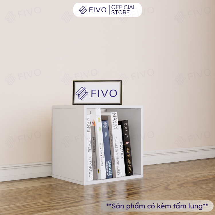 Kệ Sách Gỗ Tổ Ong FB01 FIVO Có Tấm Lưng Dày Dặn, Đa Tầng, Dễ Lắp Ráp, Đa Dạng Cách Sắp Xếp