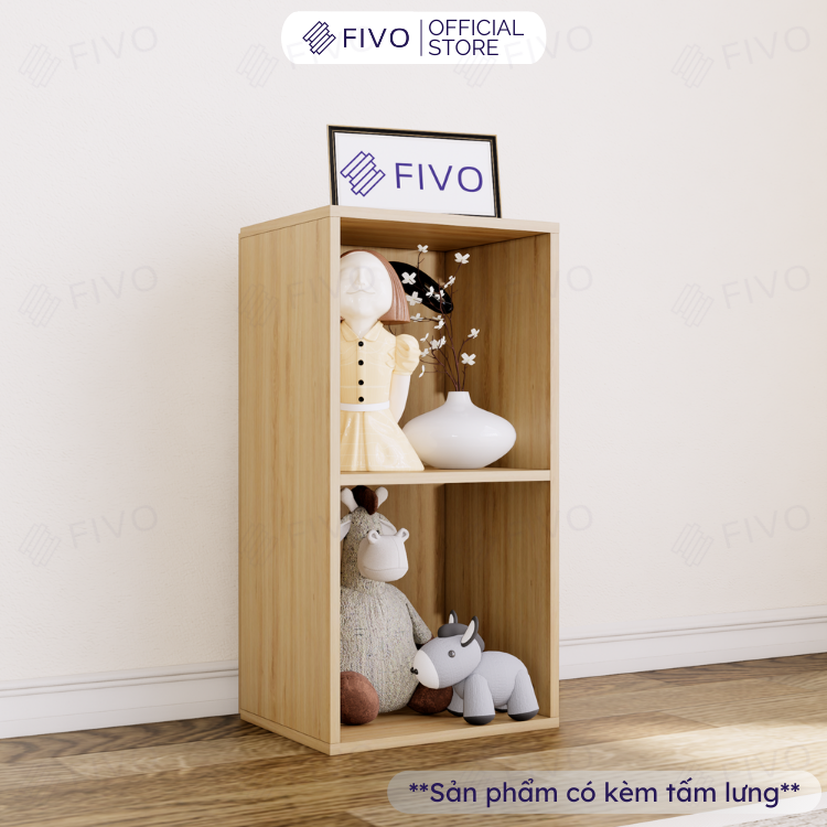 Kệ Sách Gỗ Tổ Ong FB01 FIVO Có Tấm Lưng Dày Dặn, Đa Tầng, Dễ Lắp Ráp, Đa Dạng Cách Sắp Xếp