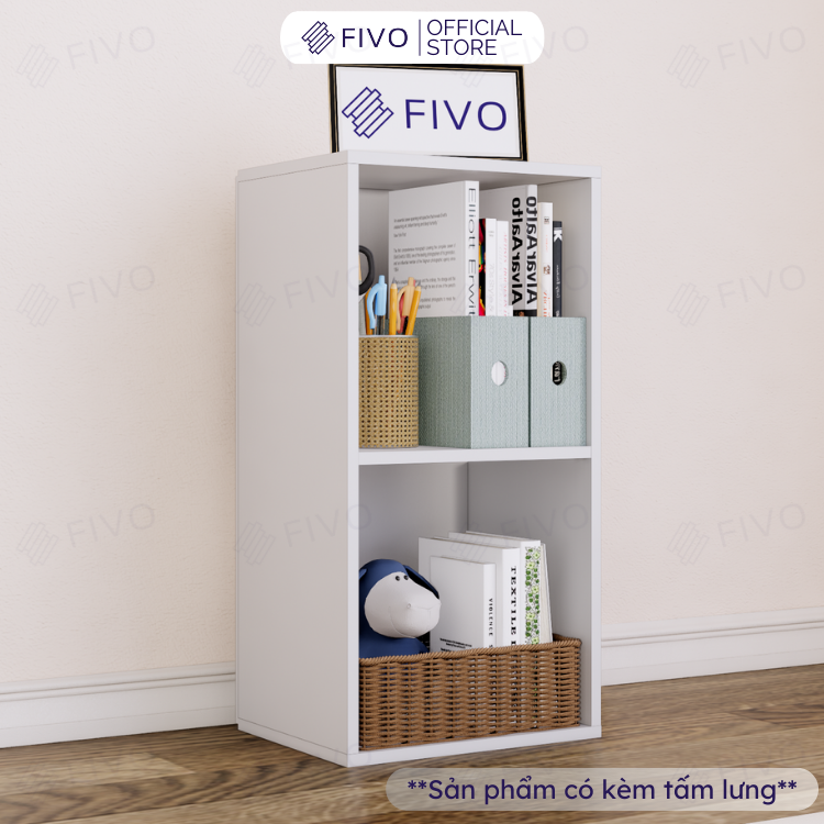 Kệ Sách Gỗ Tổ Ong FB01 FIVO Có Tấm Lưng Dày Dặn, Đa Tầng, Dễ Lắp Ráp, Đa Dạng Cách Sắp Xếp