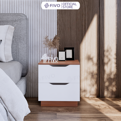 Tủ Đầu Giường Gỗ FT18 FIVO, Tay Cầm Vát Thẩm Mỹ, Dễ Dàng Lắp Ráp