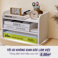 Kệ Sách Gỗ Để Bàn FB27 FIVO Tối Ưu Chiều Dọc, Tích Hợp Ngăn Kéo Kín, Đa Dạng Màu Sắc, Dễ Dàng Lắp Ráp