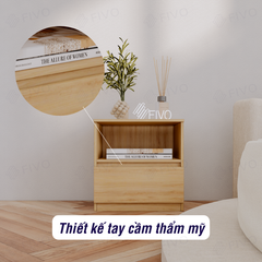 Tủ Đầu Giường Gỗ FT19 FIVO, Thiết Kế Hiện Đại, Đa Dạng Tùy Chọn, Dễ Dàng Lắp Ráp